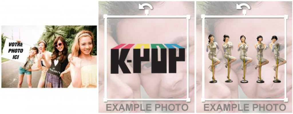 Photomontages, collages et cadres photo de K-Pop