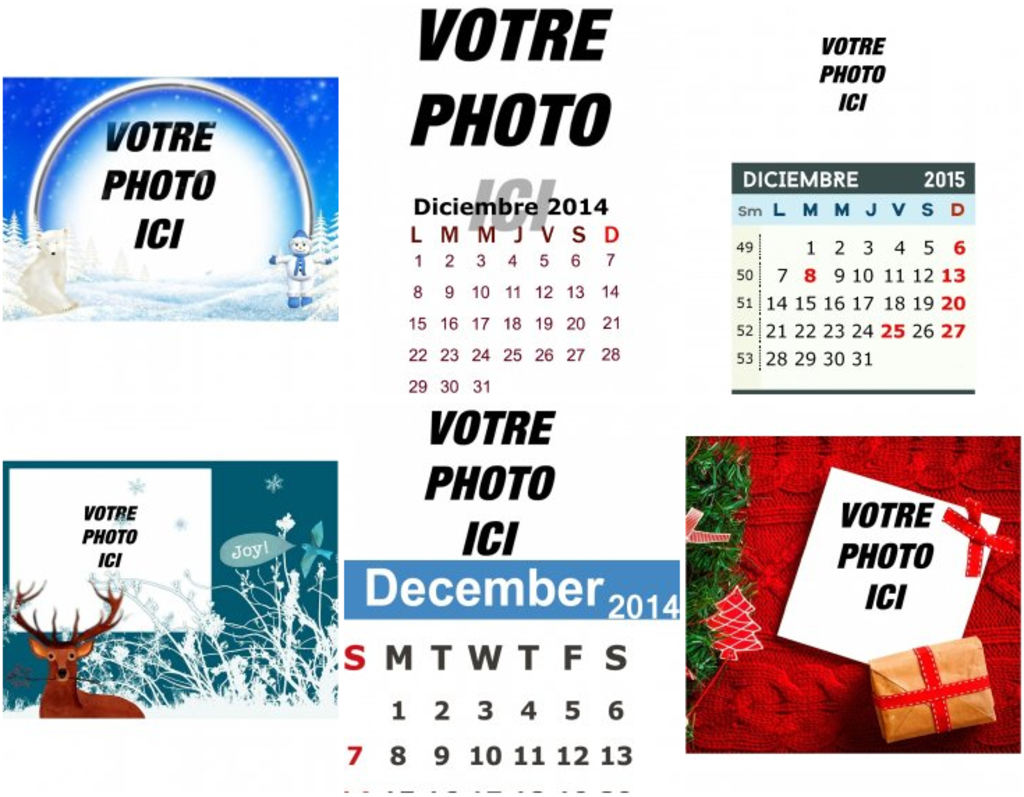 Photomontages décembre, avec images