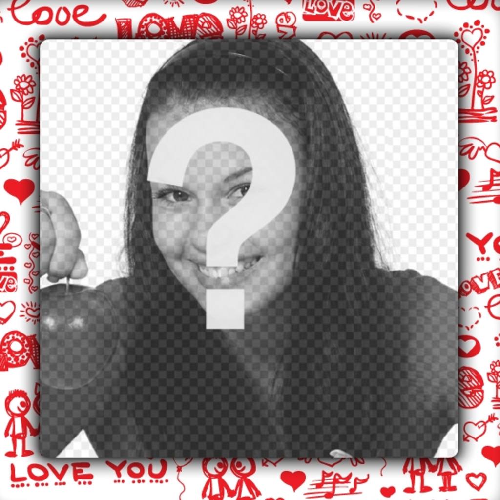 Amour cadre photo pour mettre limage avec votre copain ou copine ..