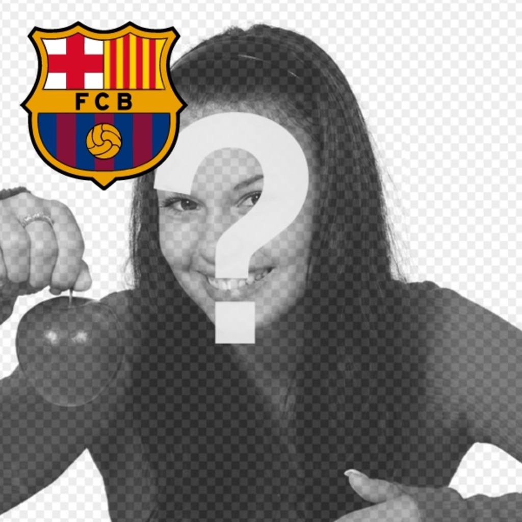 Avatar de Facebook et Twitter avec le bouclier du Barça dans le coin supérieur..