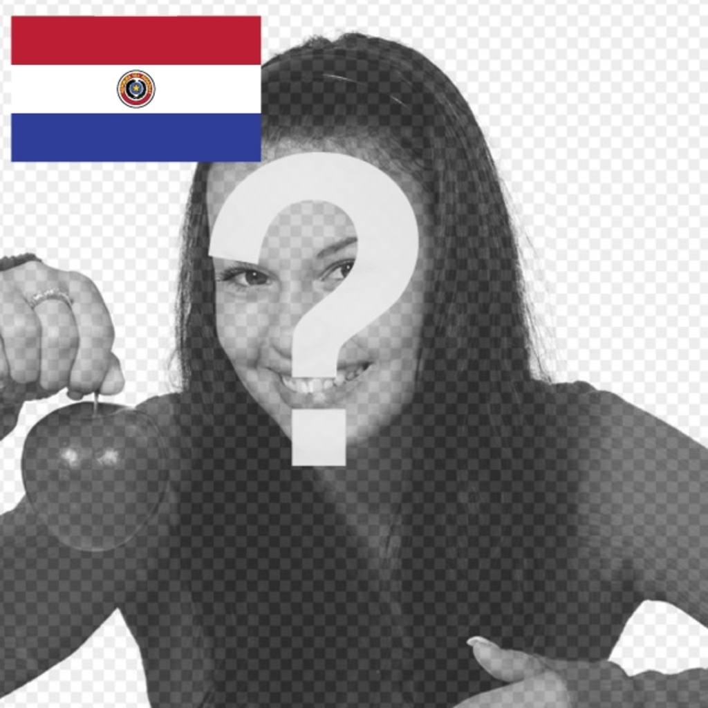 Photo montage d'un drapeau du Paraguay créer un collage photo avec une photo que vous..