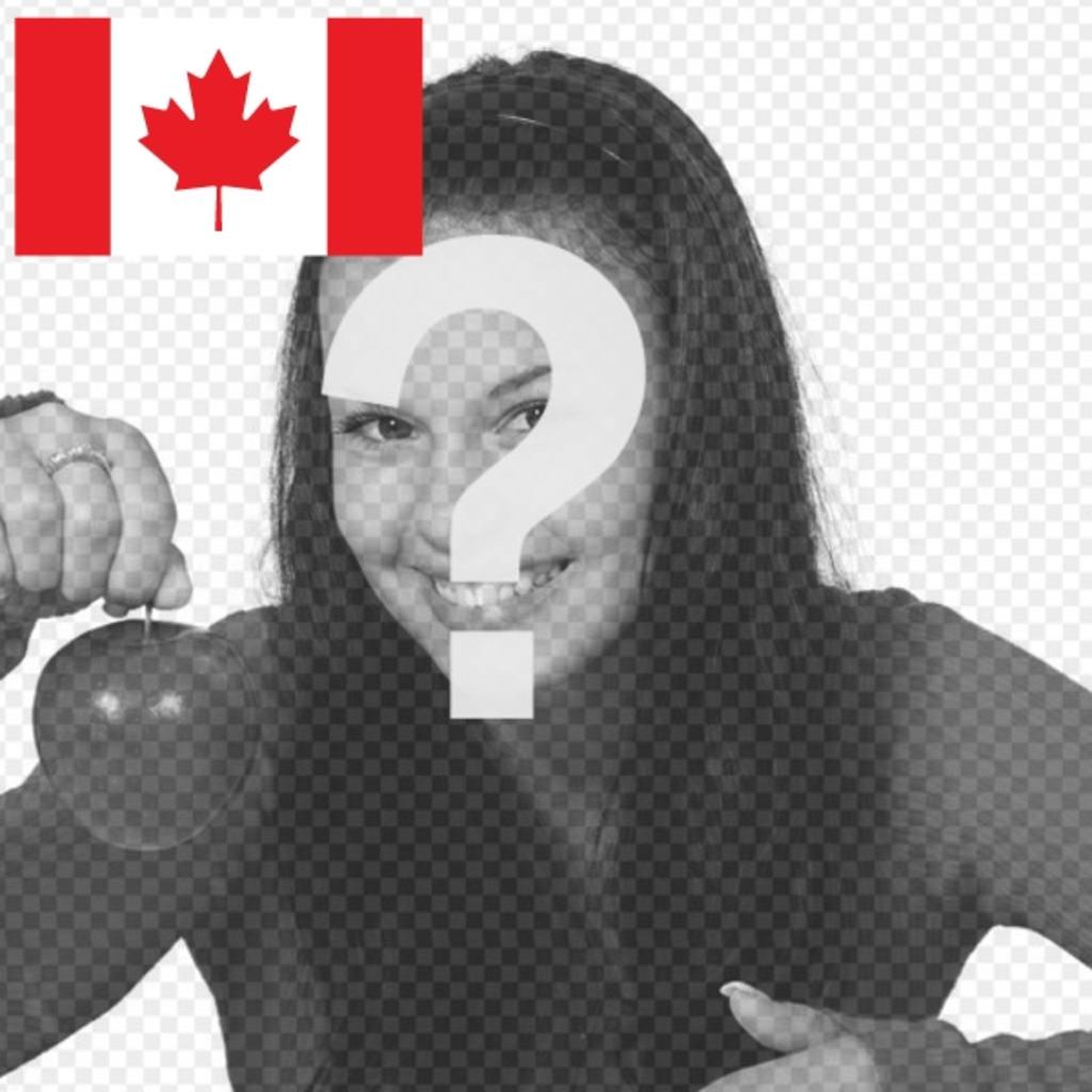 Le drapeau du Canada à votre photo de profil avec ce photomontage..