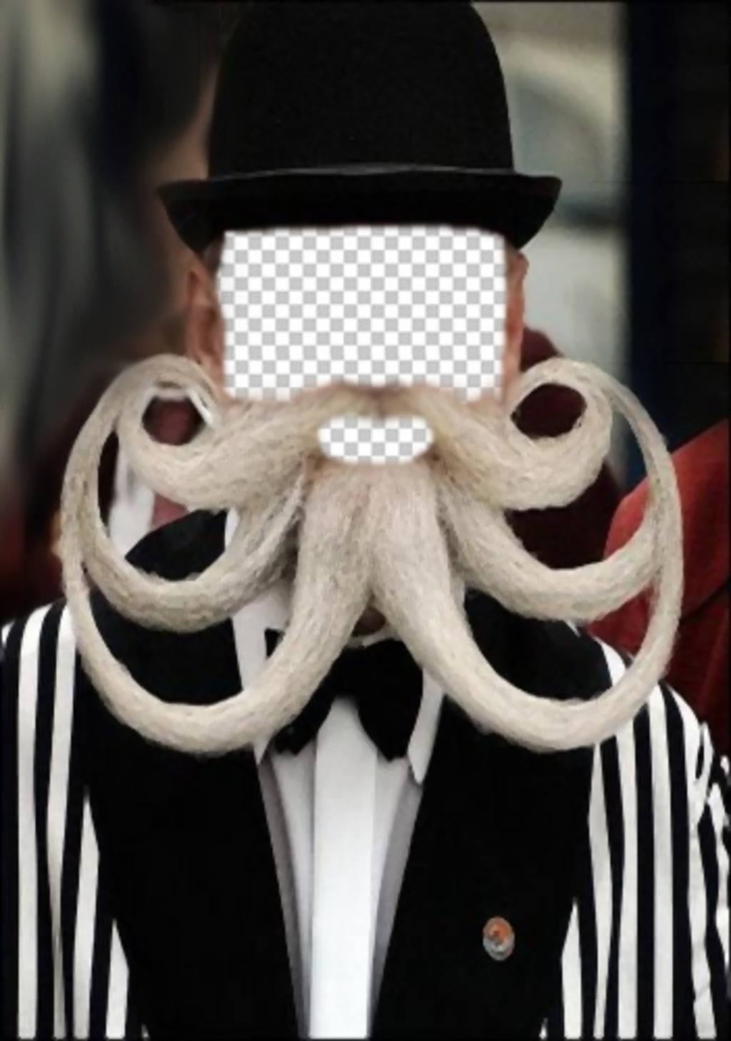 Mettez-vous à la barbe en forme de pieuvre originale avec ce photomontage ..