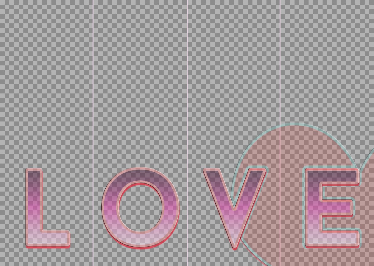 Cadre pour faire vos photomontages avec 4 photos derrière le mot 