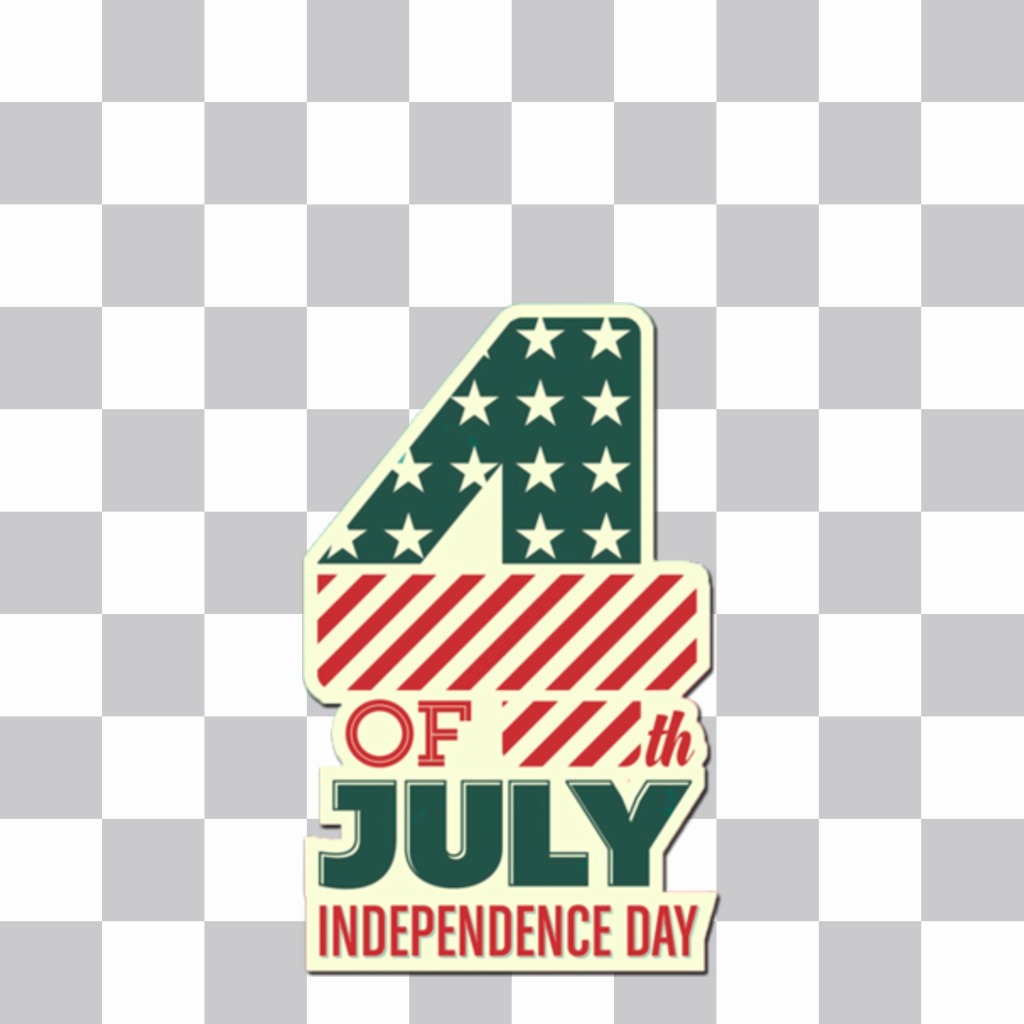 Autocollant de Juillet 4ème pour célébrer le Jour de lIndépendance des États-Unis. ..