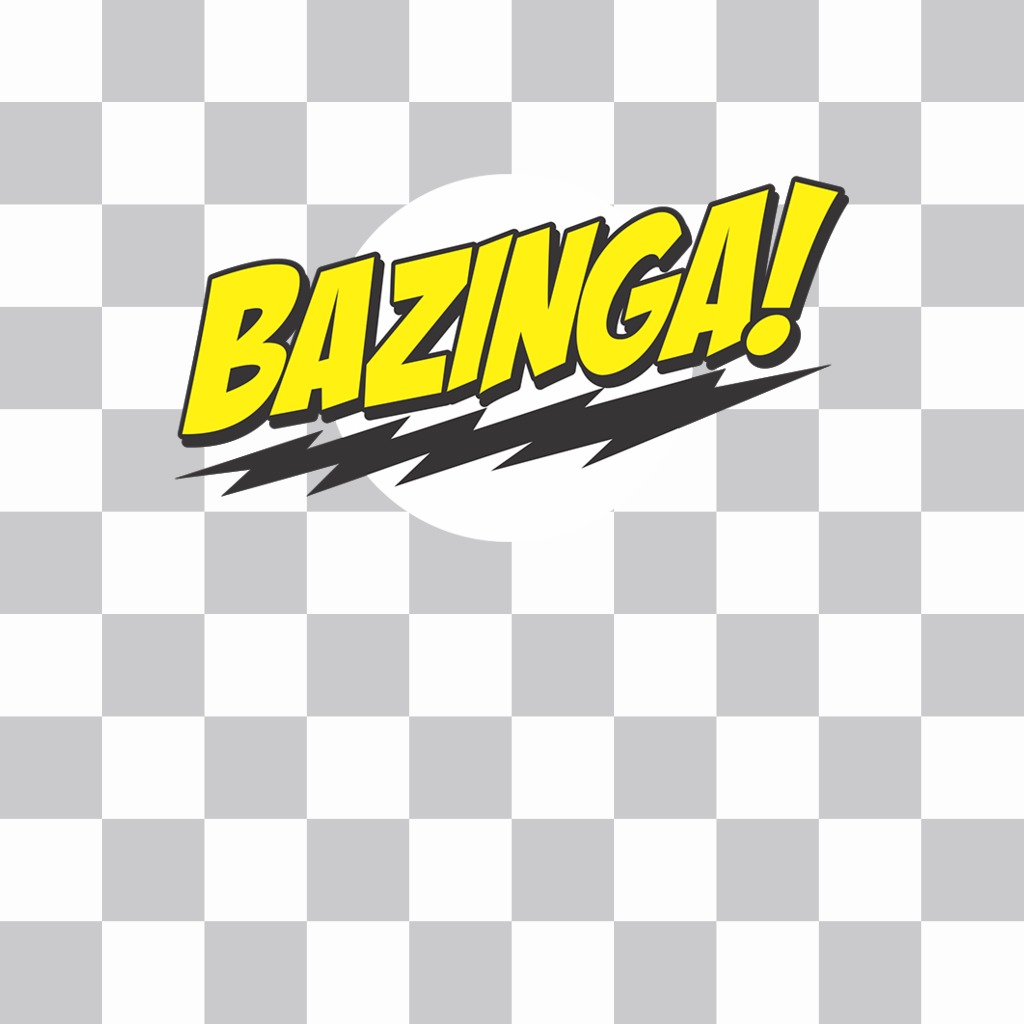 Autocollant de Bazinga! ..