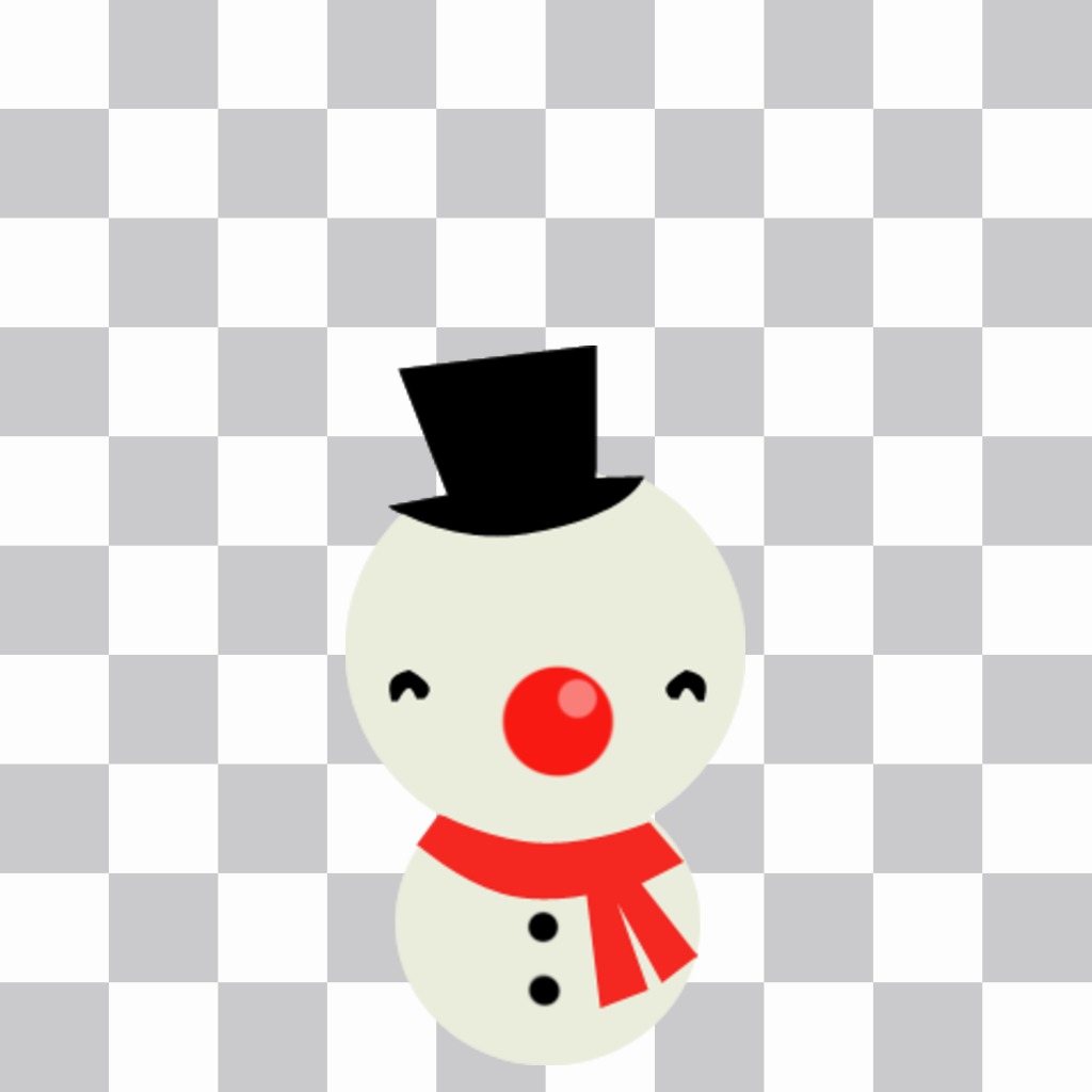 Autocollant de bonhomme de neige en ligne pour décorer vos photos de Noël. ..