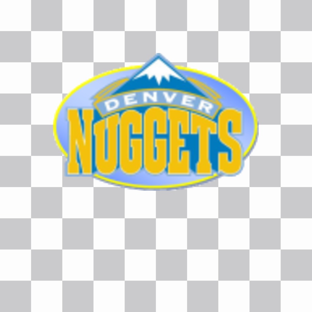 Autocollant avec le logo de la Denver Nuggets. ..