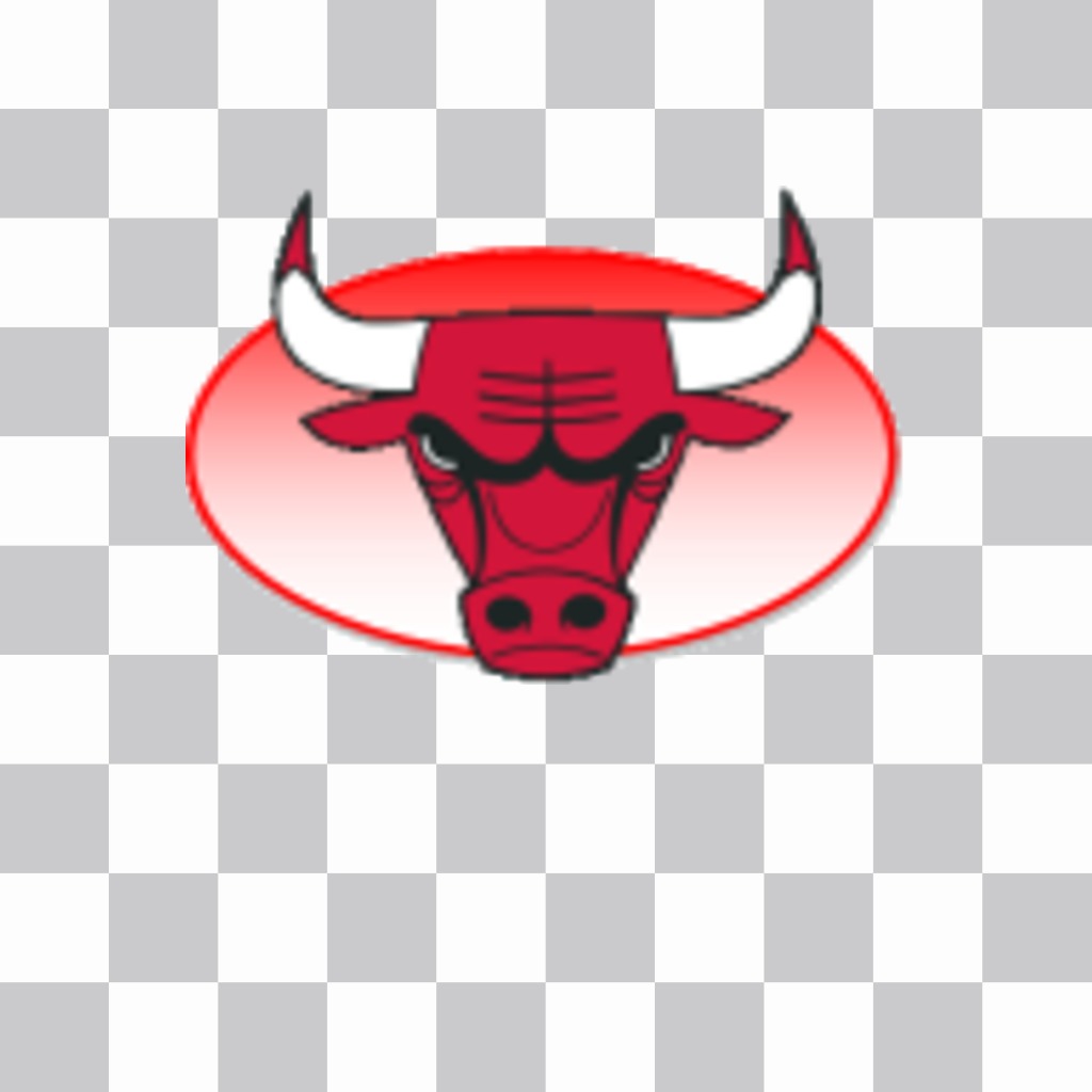 Autocollant avec le logo des Chicago Bulls. ..