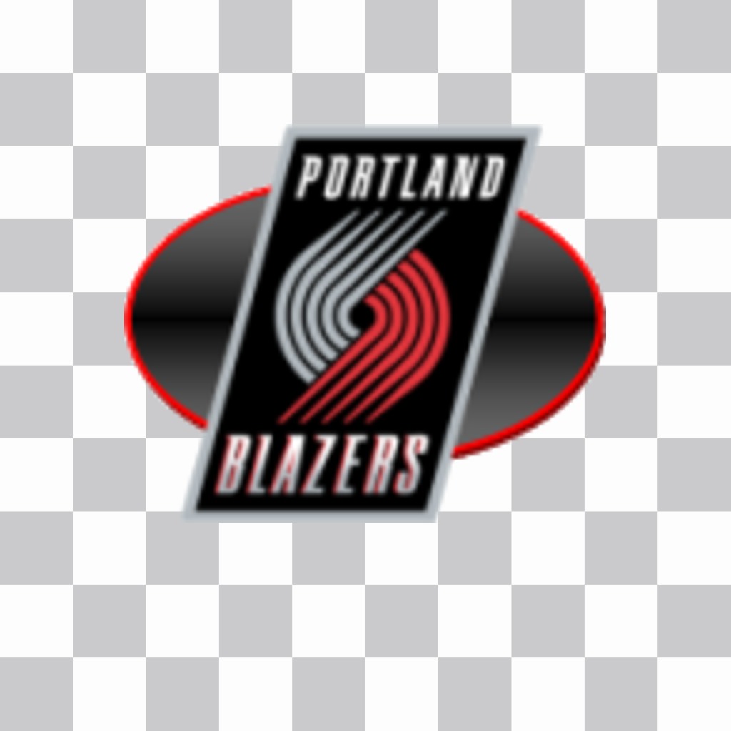 Autocollant avec le logo des Blazers de Portland. ..