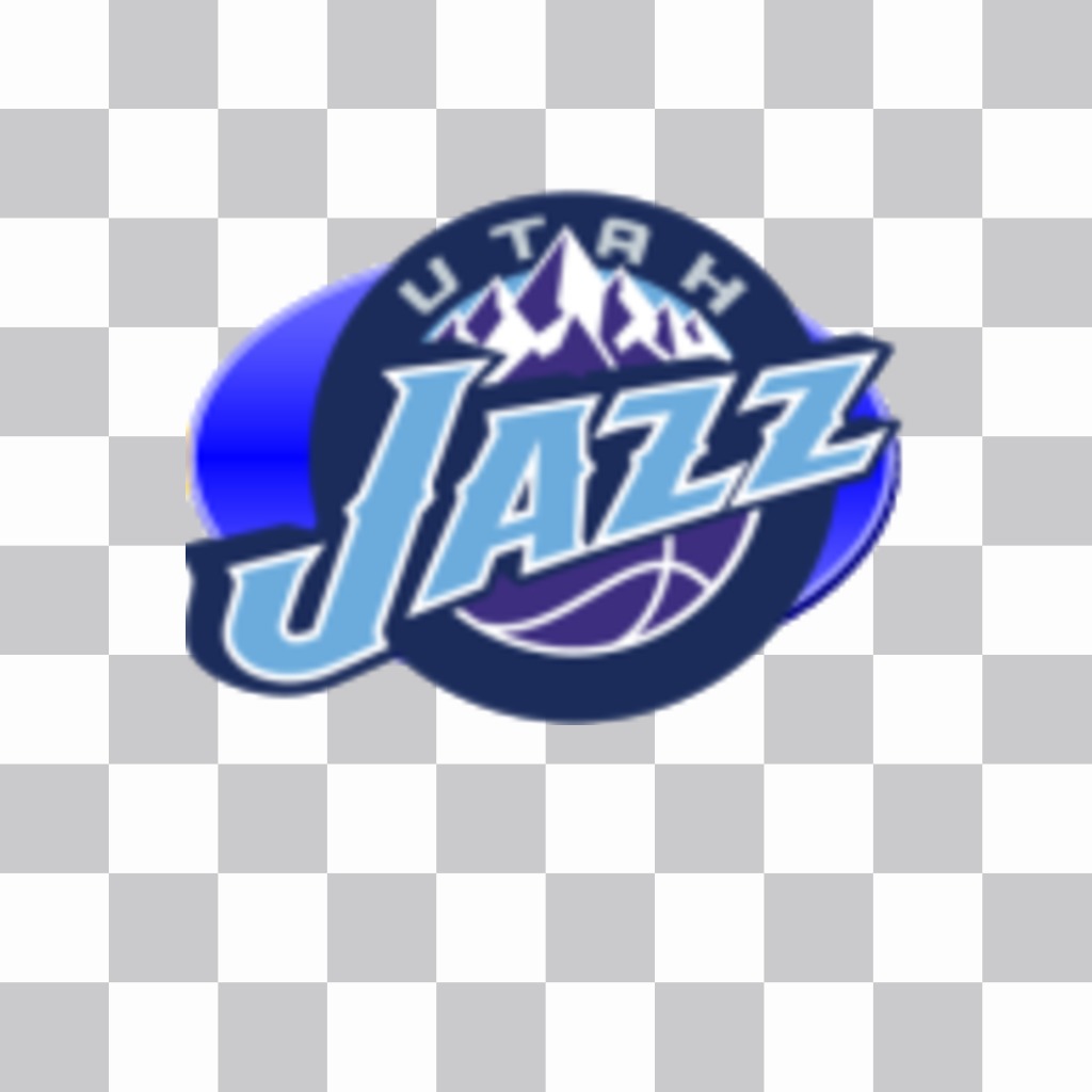 Autocollant avec le logo de lUtah Jazz. ..