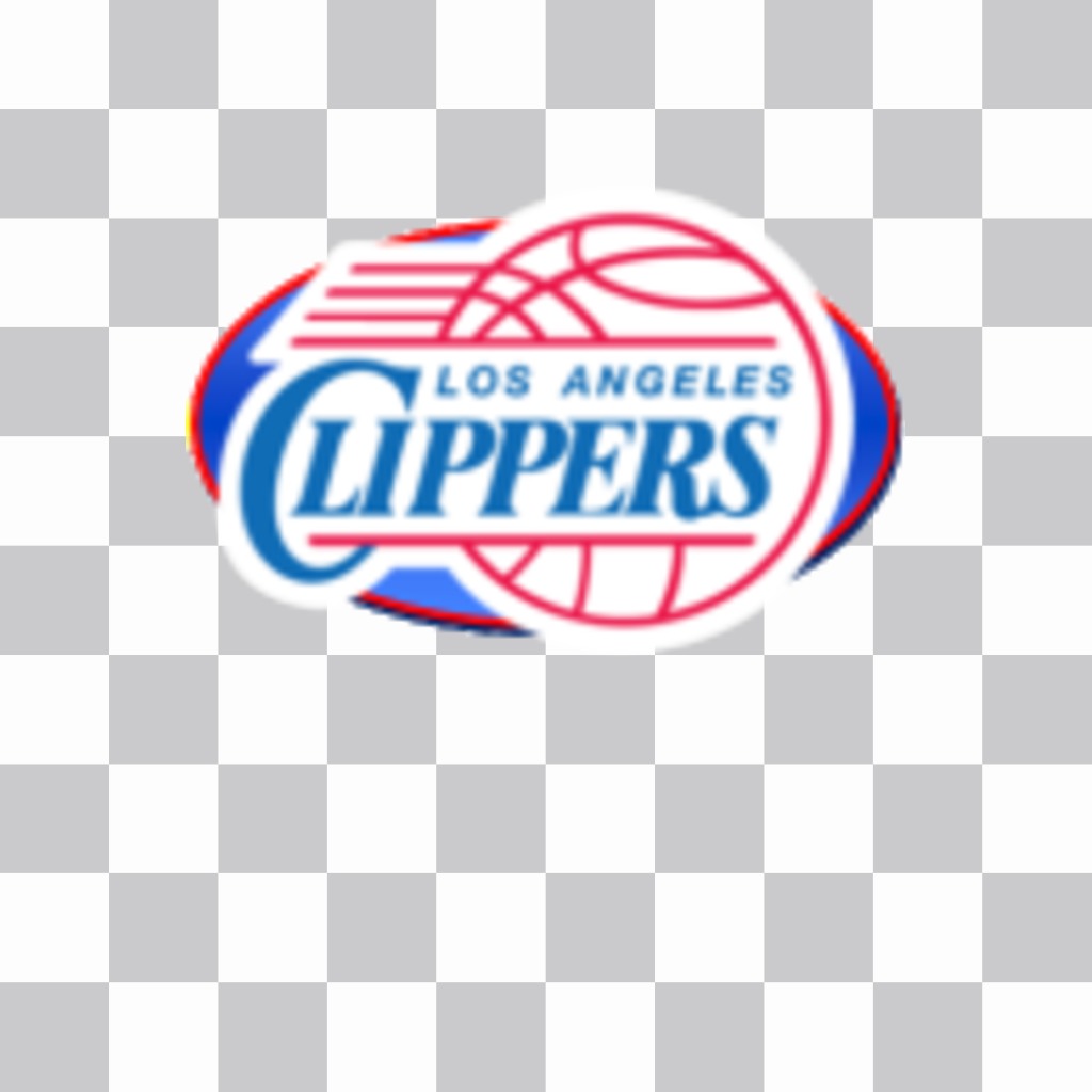 Autocollant avec le logo de léquipe NBA des Los Angeles Clippers. ..