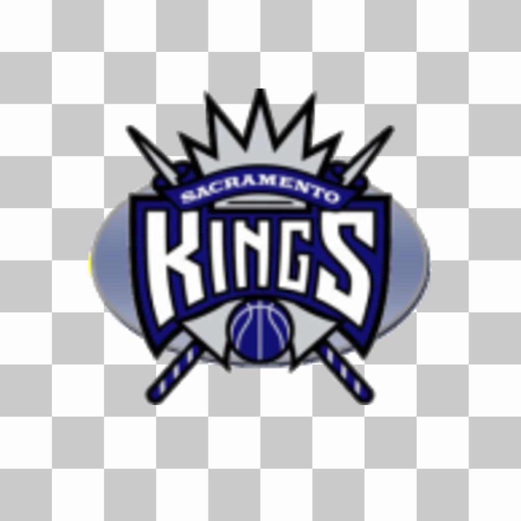 Autocollant avec le logo des Kings de Sacramento. ..