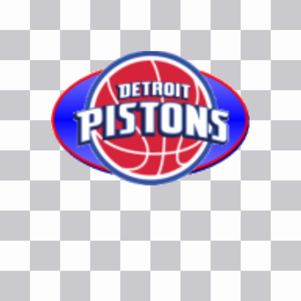 Autocollant avec le logo des Detroit Pistons. ..