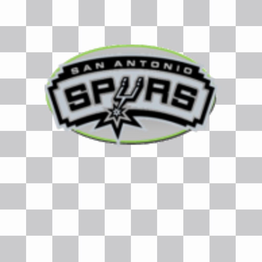 Autocollant avec le logo des Spurs de San Antonio. ..