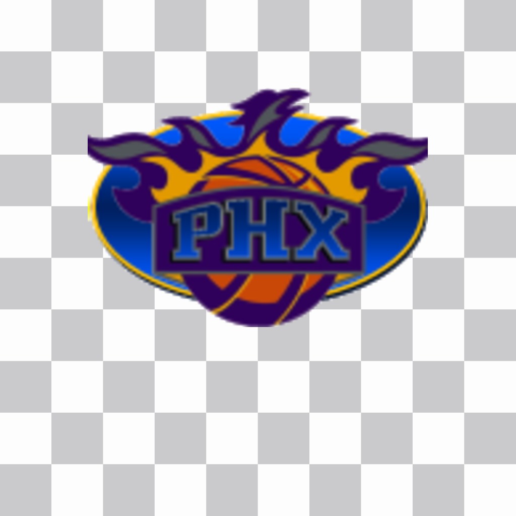Autocollant avec le logo des Suns de Phoenix. ..