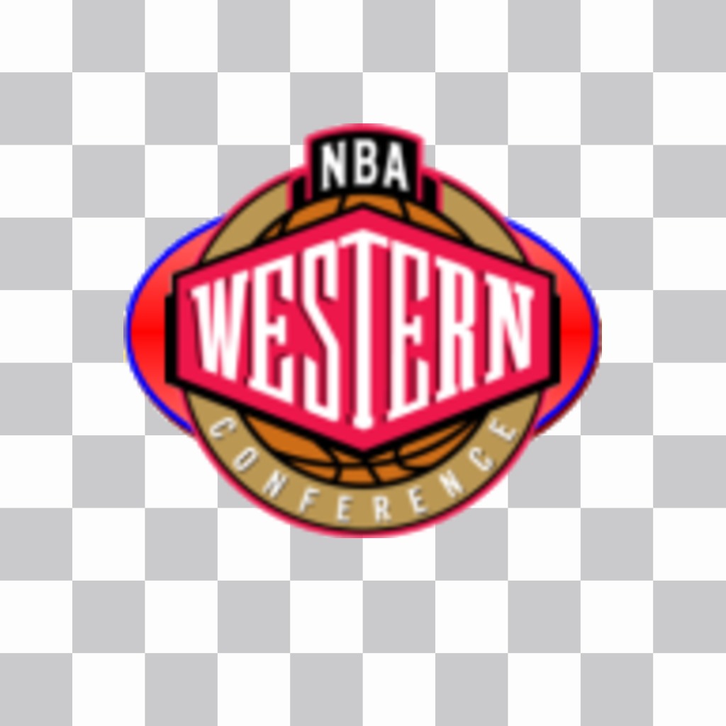 Autocollant de theo Conférence Ouest de la NBA logo. ..