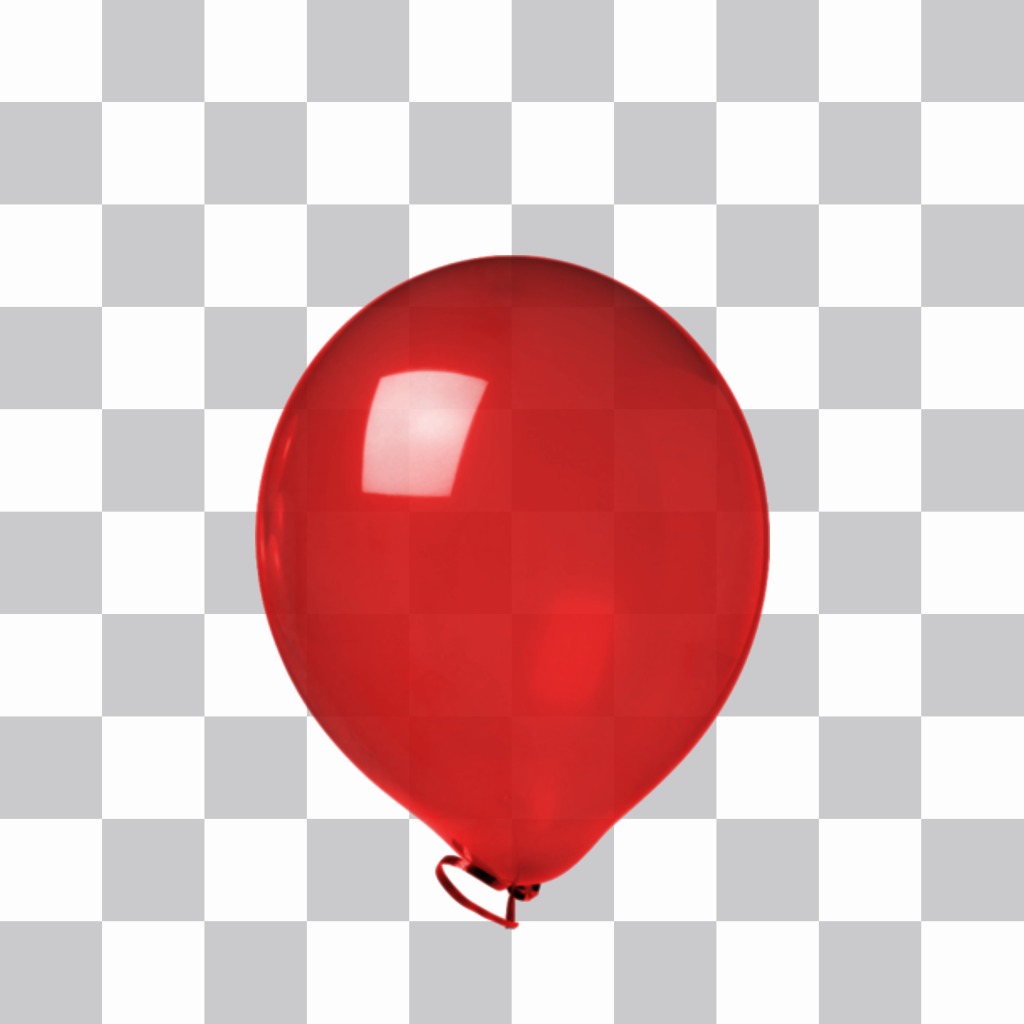 Autocollant dun ballon rouge brillant. ..
