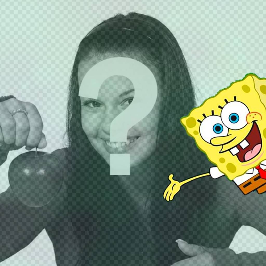 Mettez votre photo avec Sponge Bob ligne. ..