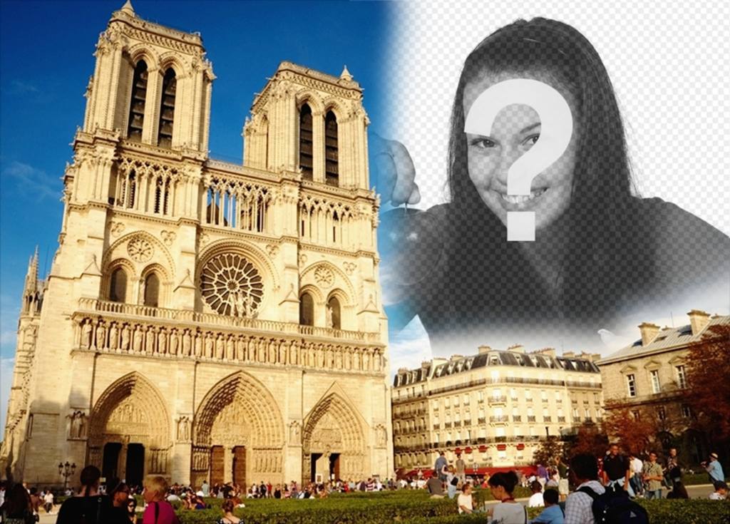 Carte postale personnalisée avec une image de Notre-Dame ..
