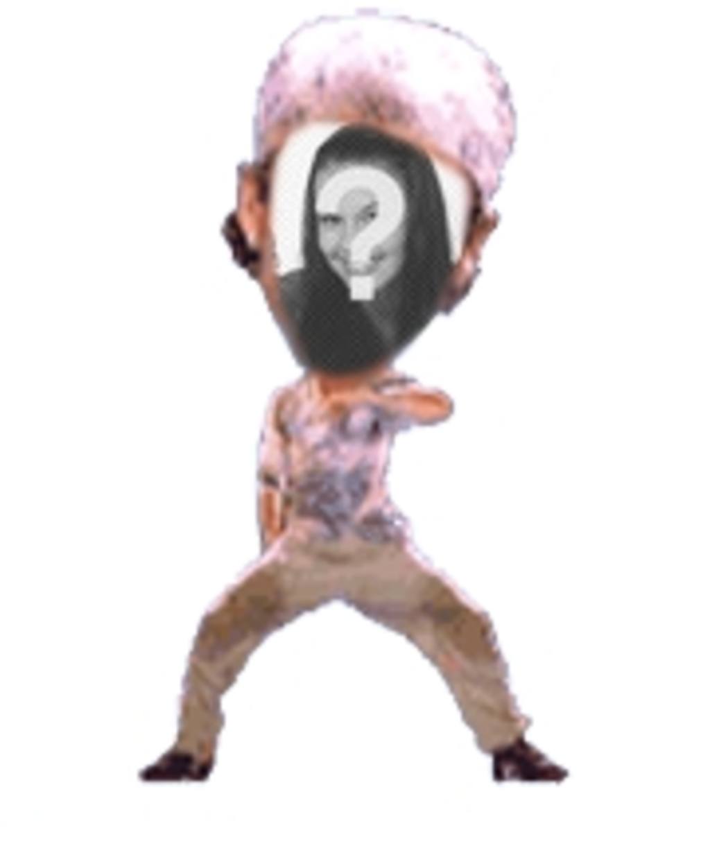 Fun animation personnalisée dans laquelle vous pouvez mettre votre visage dans un danseur..