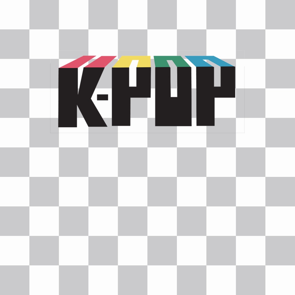 Autocollant avec le logo de K-Pop pour vos images ..