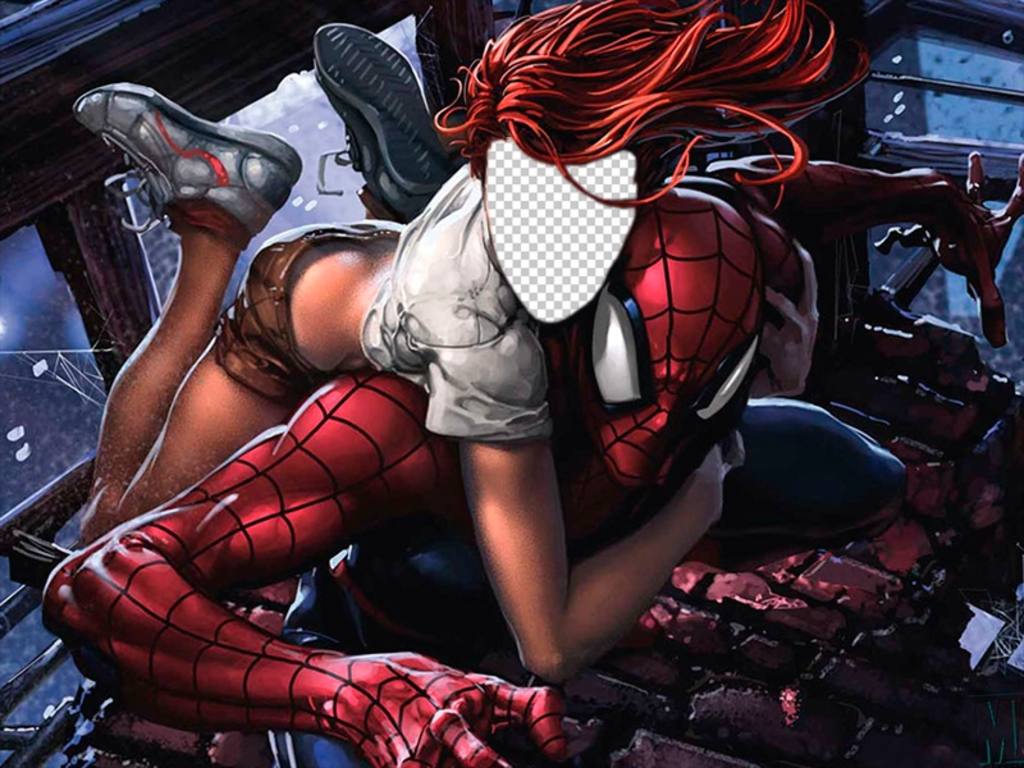 Photomontage avec Mary Jane et Spider-Man pour mettre votre photo sur son ..