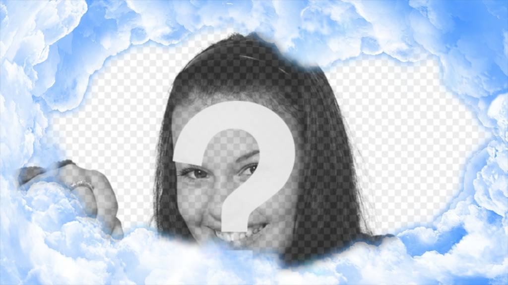 Cadre spécial de photo de nuages ​​..
