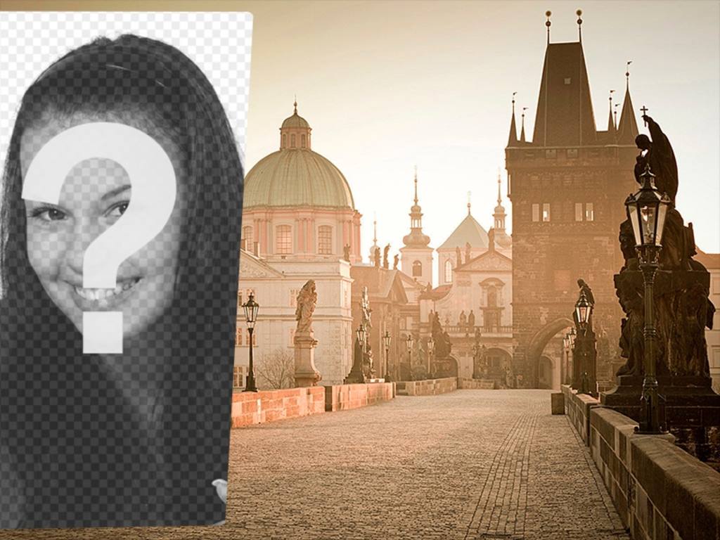 Carte postale de mettre votre image en une image Prague ..