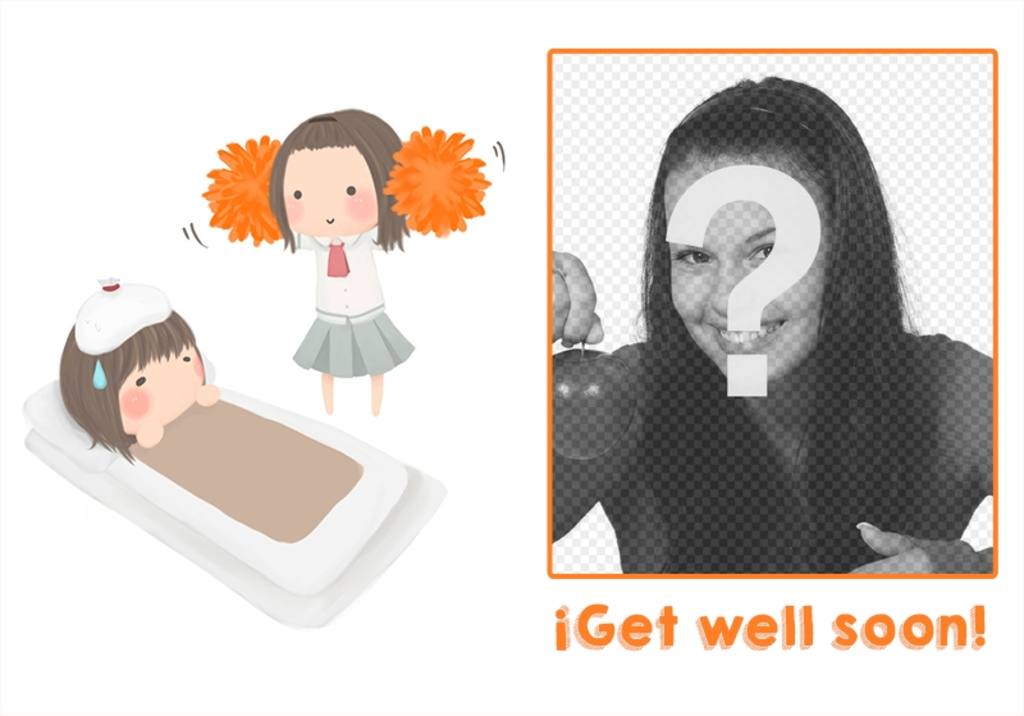 Carte pour souhaiter un prompt rétablissement à quelquun ..