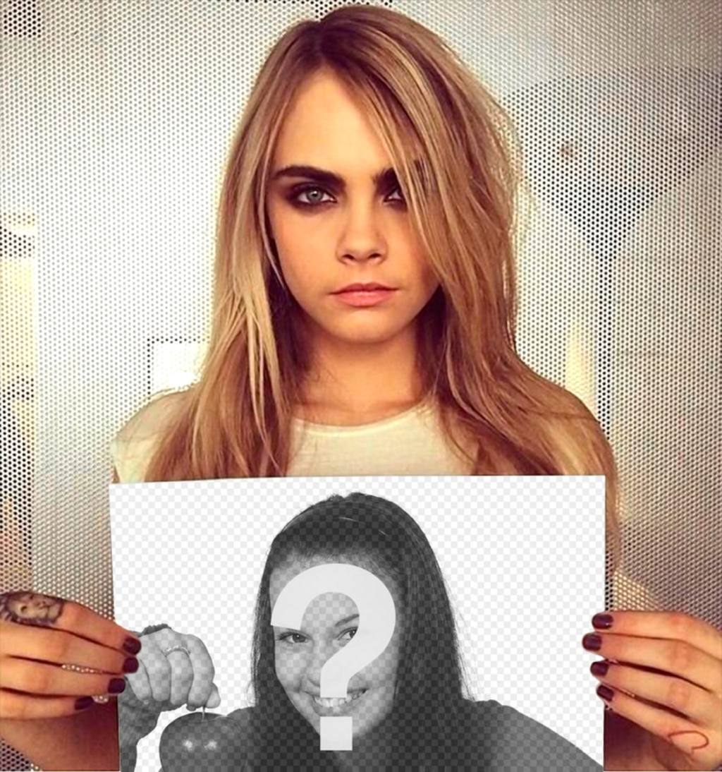 Photomontage avec Cara Delevingne ..