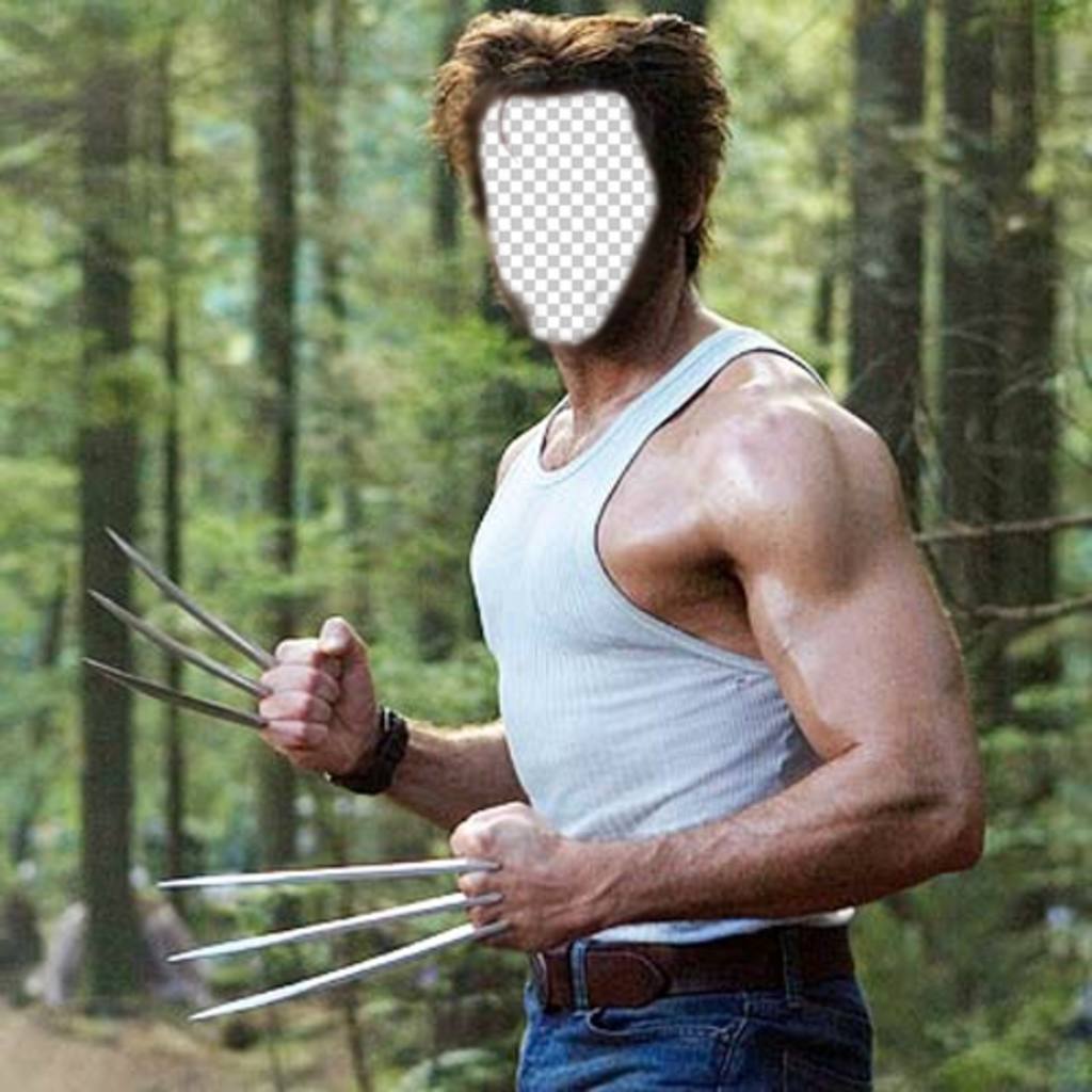 Devenir dans Wolverine du film X-Men avec ce montage corps de commutateur ..