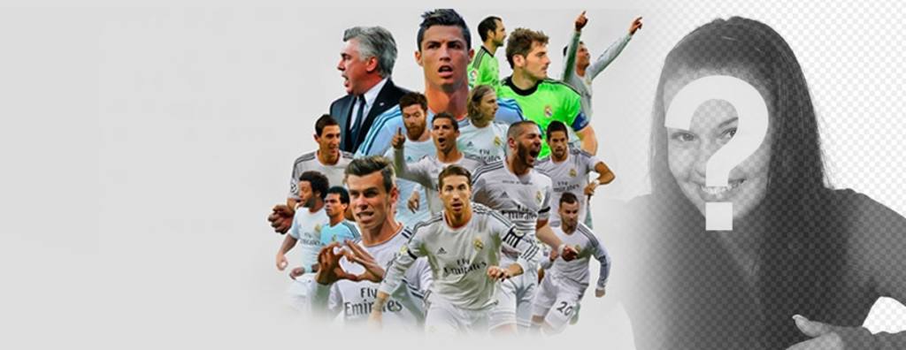 Facebook photo de couverture avec les joueurs de football du Real Madrid ..