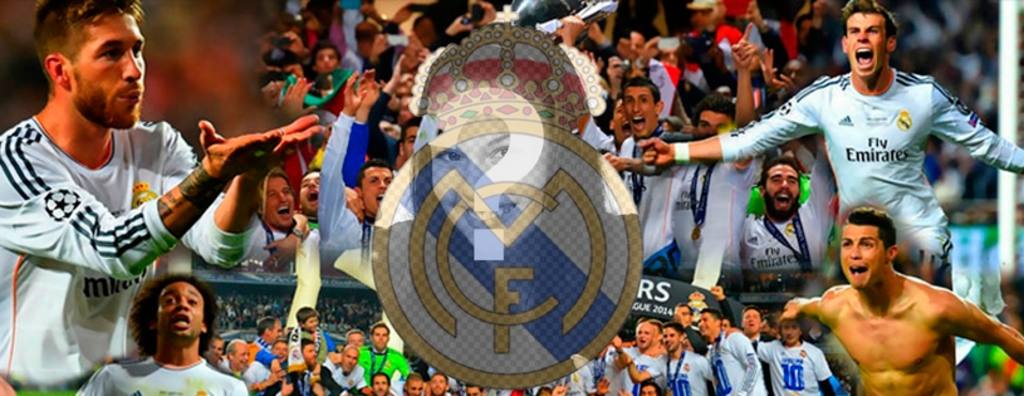Facebook Accueil Real Madrid à faire avec votre image sur le bouclier ..