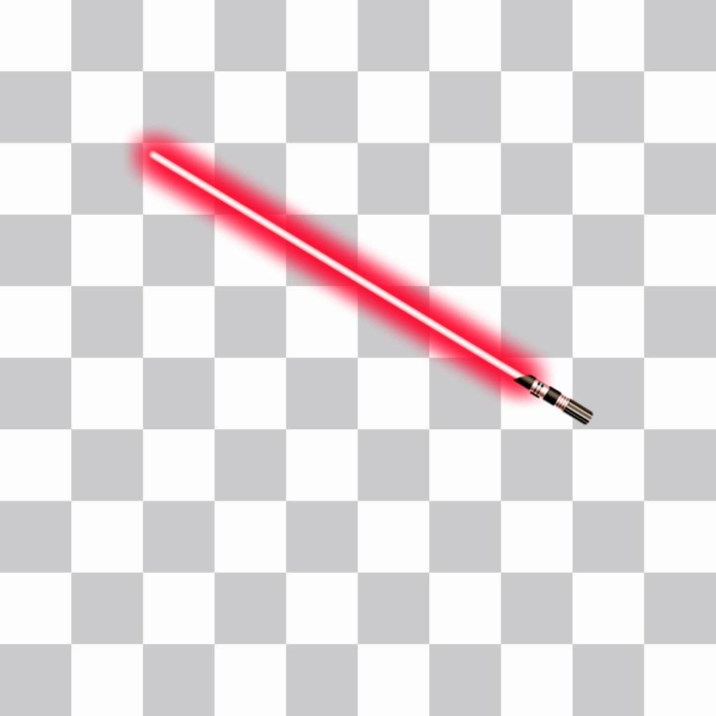 Autocollant dun sabre laser Sith rouge pour votre photo ..