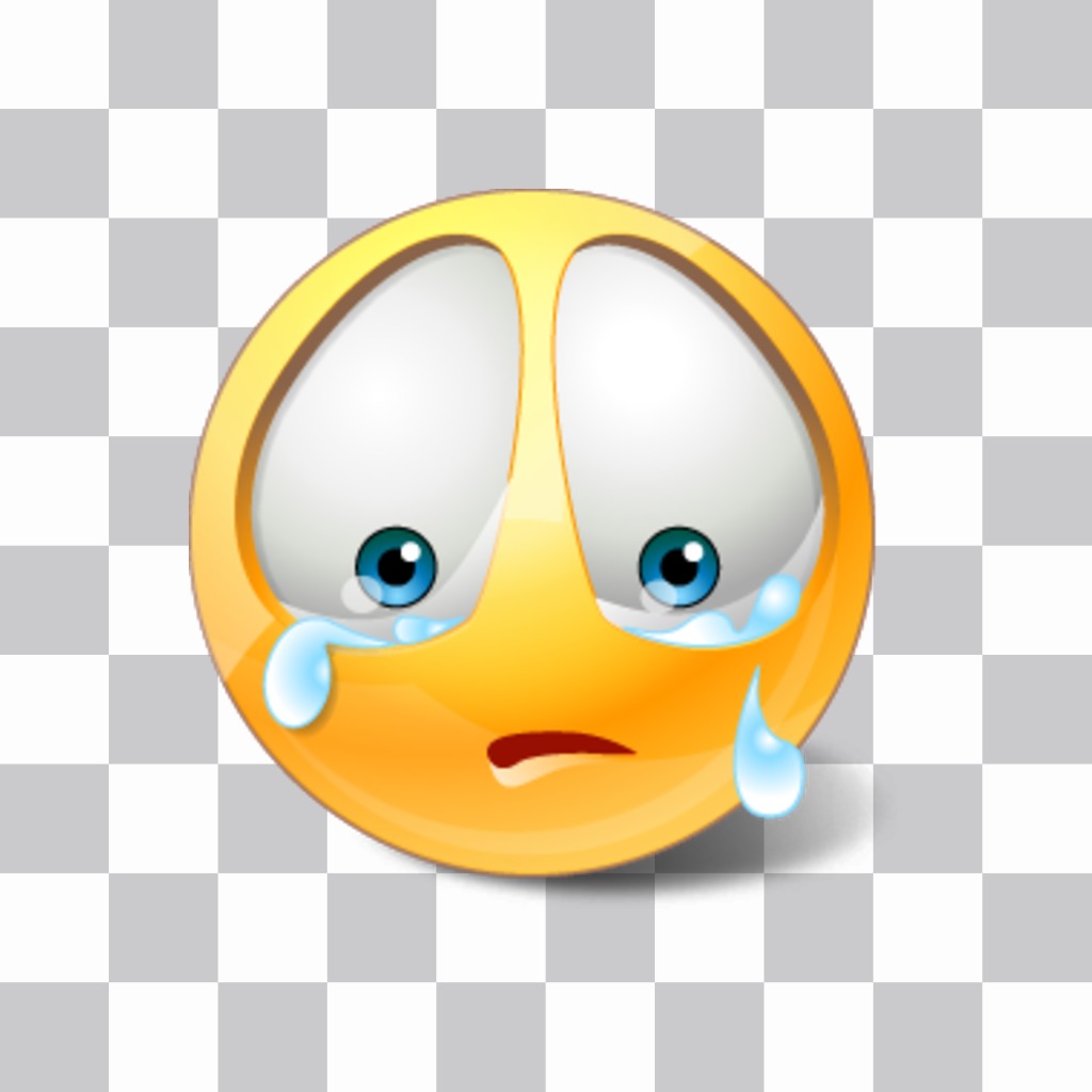 Sad emoticon pour mettre vos photos. ..