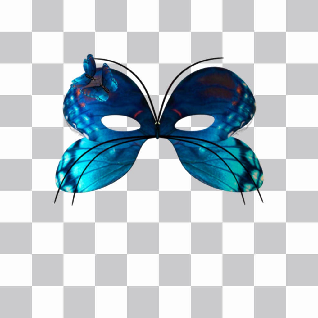 Masque de papillon pour les photos de carnaval. ..