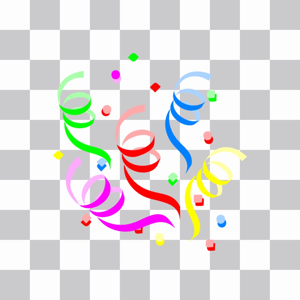 Autocollant avec confettis colorés pour décorer photos ..