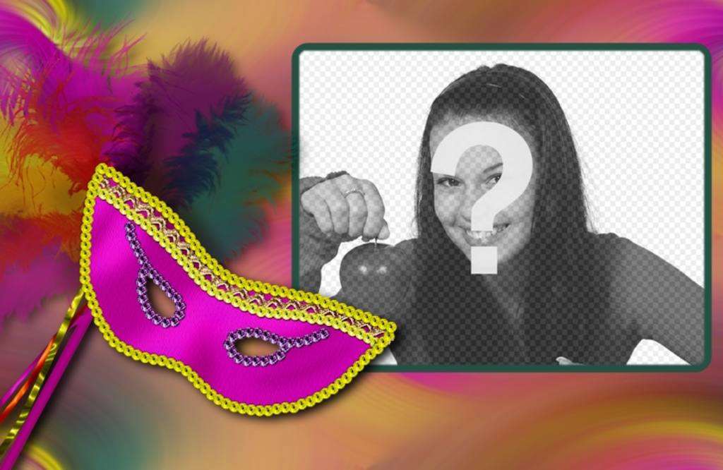 Montage photo dun masque vénitien pour le Carnaval de ..