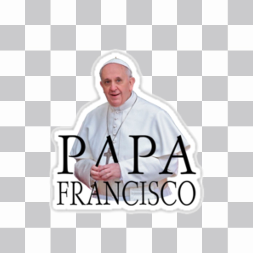 Photo de Pape Francisco pour mettre dans vos photos comme un..