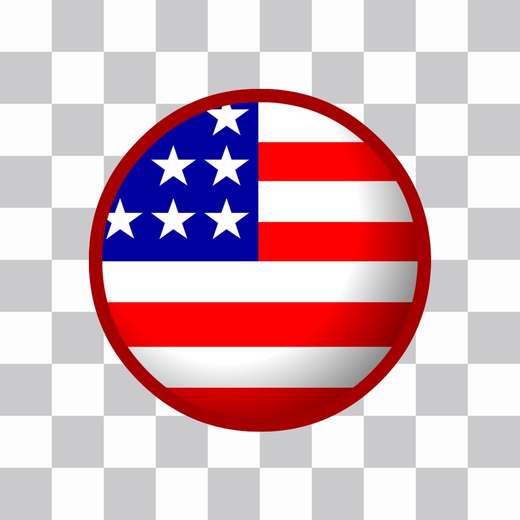 Badge drapeau américain qui peut mettre dans votre profil en ligne de..