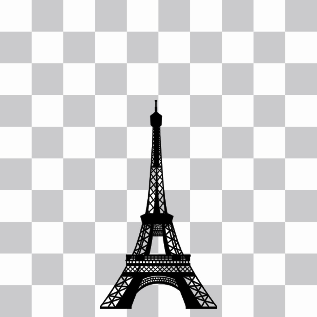 autocollant Tour Eiffel à mettre sur votre photo de profil avec notre éditeur en ligne. autocollant en ligne ..