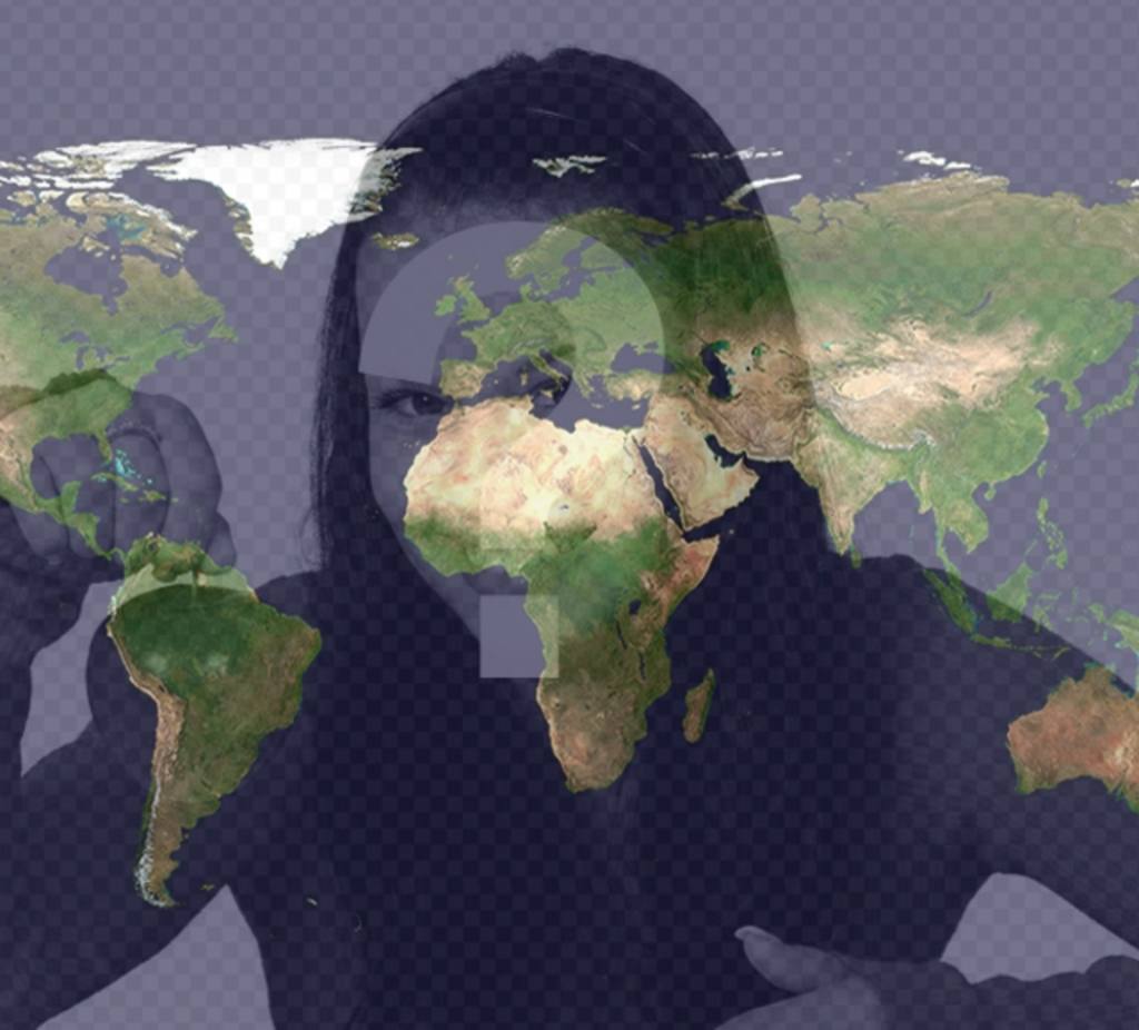 Effet photo du monde à mettre sur votre photo de profil. ..