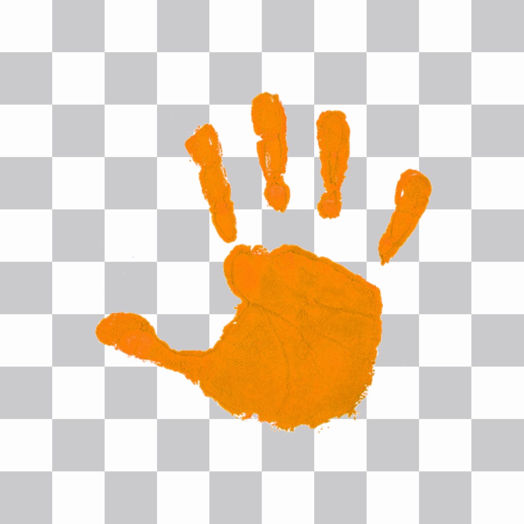 Autocollant de la main dorange contre la violence faite aux femmes ..