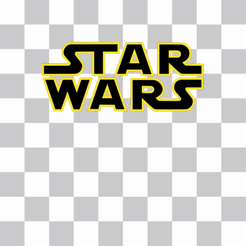 Autocollant de Star Wars logo à mettre sur vos photos ..