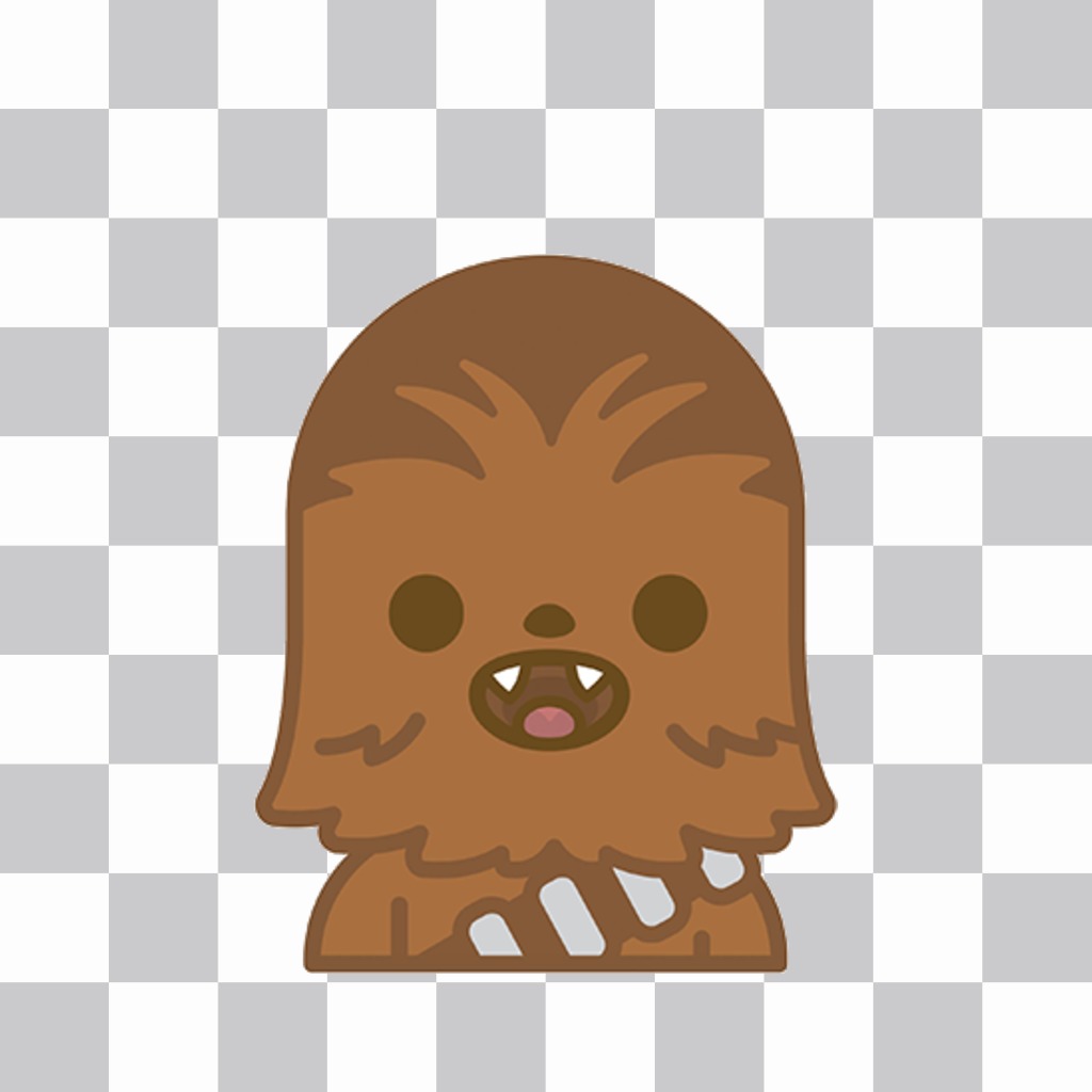 Autocollant de caractère Star Wars Chewbacca pour vos photos 