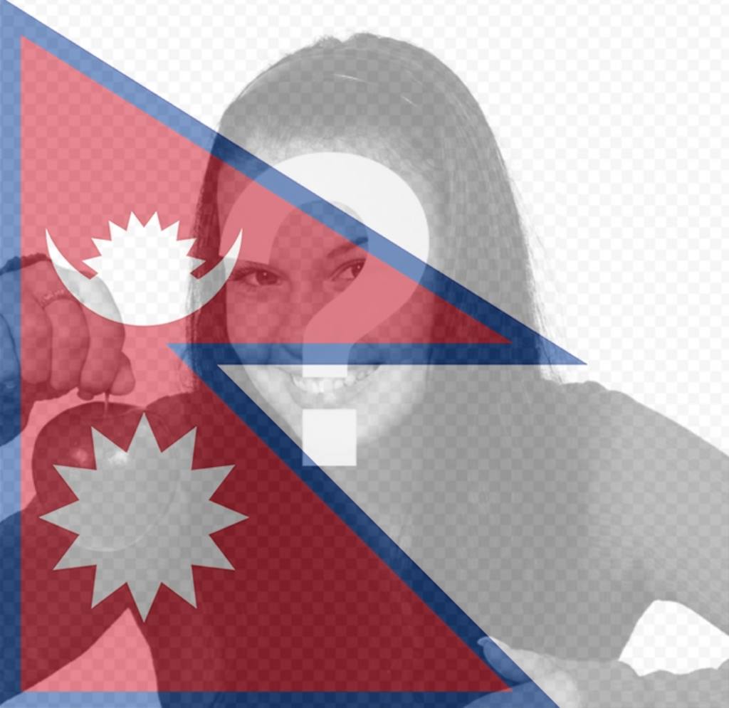 Effet photo de drapeau du Népal pour votre photo de Free filtre du drapeau du Népal à mettre sur votre photo. En ligne effet parfait pour votre photo de profil Facebook de..