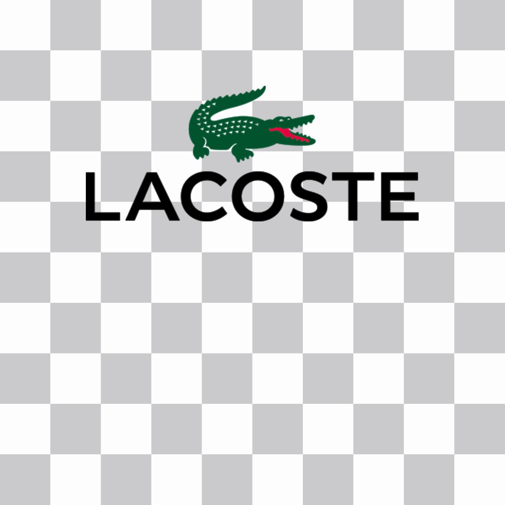 Autocollant de Lacoste logo à mettre sur vos photos ..