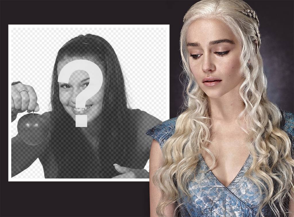 Effet photo avec Daenerys Targaryen de Game of Thrones ..