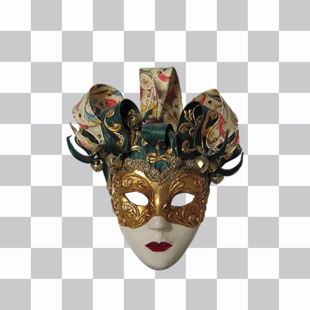 Autocollant dun masque de carnaval original pour vos photos ..